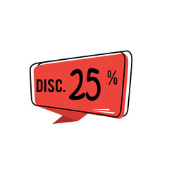 Special Discount 25% design label illustration vector