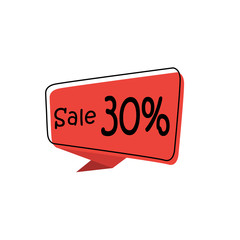 Special Discount 30% design label illustration vector