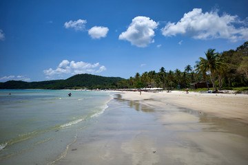 Phu Quoc island, Vietnam: White sand and clear blue sea on beautiful Sao beach