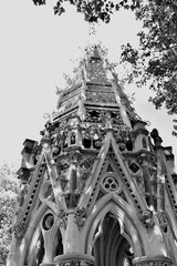 Buxton Memorial Fountain, a memorial and drinking fountain in Victoria Tower Gardens, Millbank, Westminster, London UK celebrating the emancipation of slaves in the British Empire in 1834