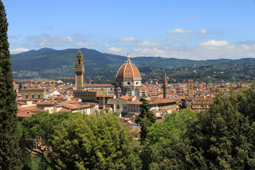 Fototapeta na wymiar Firenze vista da Villa Bardini