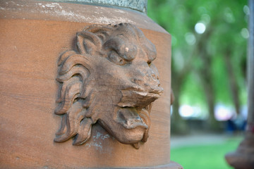Fototapeta na wymiar Lion of Buxton Memorial Fountain in London