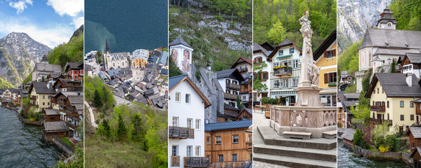 Hallstatt in Österreich - Collage 1