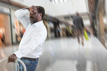 Man feeling faint
