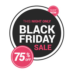 black friday tags design template