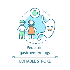 Pediatric gastroenterology concept icon