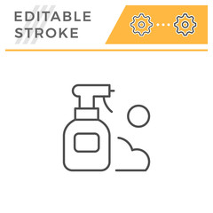 Spray editable stroke line icon