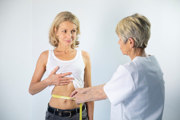 Woman and waist