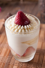 dessert cake with fresh berries