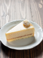 piece of delicious vanilla cake, A piece of Vanilla Cake