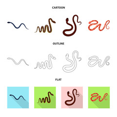 Vector design of mammal and danger icon. Set of mammal and medicine stock vector illustration.