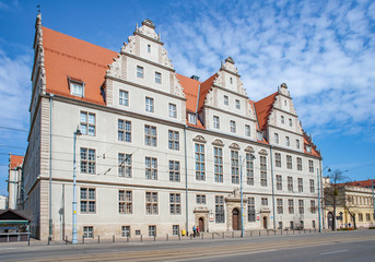 Fototapeta na wymiar Building of the district court in Gdansk, Poland