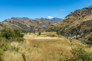 Neuseeland Südinsel -  Maori Point am Shotover River an der Skippers Canyon Road nördlich von Queenstown in der Otago Region