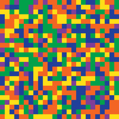 Colored mosaic seamless pattern