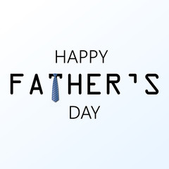 Happy Father s Day greeting card with tie . Vector