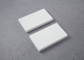 Bussiness card mockup.Bussiness cards on concrete background.template - 3d render