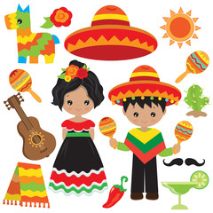 Cinco de mayo vector cartoon illustration