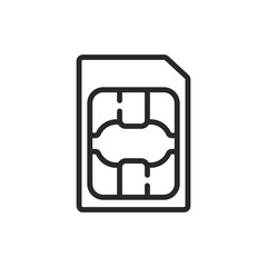 Fototapeta premium Sim card vector icon