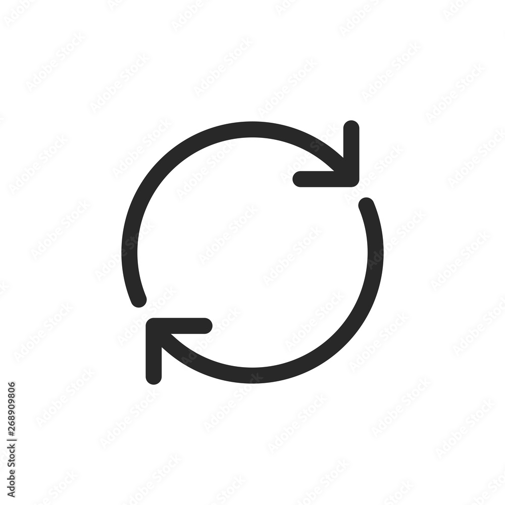 Poster reload vector icon
