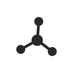 Molecule vector icon