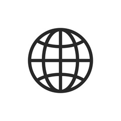 Globe vector icon