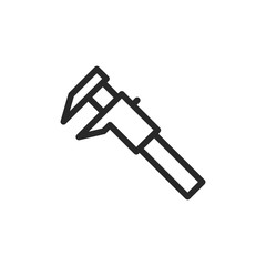 Architectural ruler vector icon