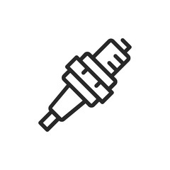 Spark plug vector icon
