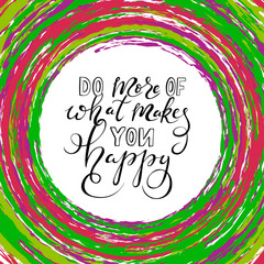 illustration of motivation quote about happiness
