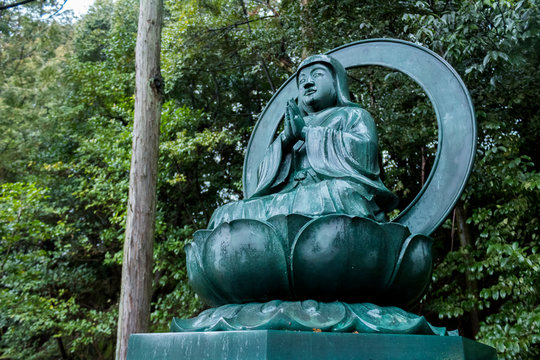 Japanese god statue in the park