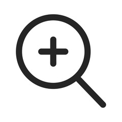 Obraz premium Zoom in vector icon