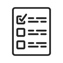 Fototapeta premium Checklist vector icon