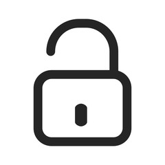 Open padlock icon