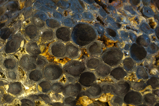 background, texture - sample of iron ore magnetite