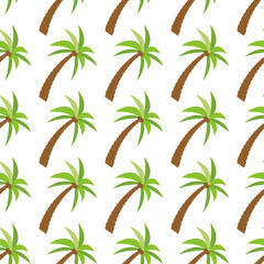 Seamless Pattern with palm trees