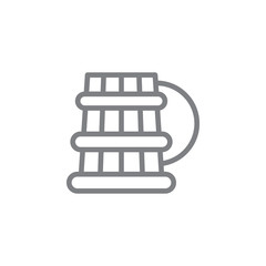 beer icon. Element of myphology icon. Thin line icon for website design and development, app development. Premium icon