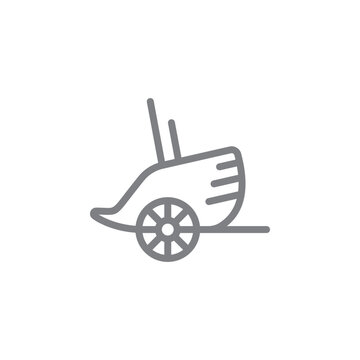 chariot icon. Element of myphology icon. Thin line icon for website design and development, app development. Premium icon