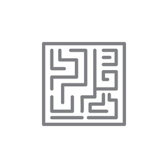 labyrinth icon. Element of myphology icon. Thin line icon for website design and development, app development. Premium icon