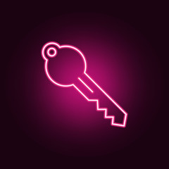 line key neon icon. Elements of Real Estate set. Simple icon for websites, web design, mobile app, info graphics