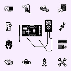 repair of electronic, chips icon. Repair icons universal set for web and mobile