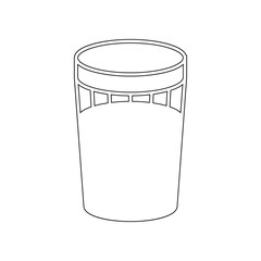 faceted glass of vodka icon. Element of Russia for mobile concept and web apps icon. Outline, thin line icon for website design and development, app development