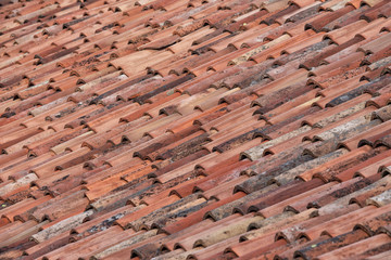 Terra Cotta Roof Tile Pattern