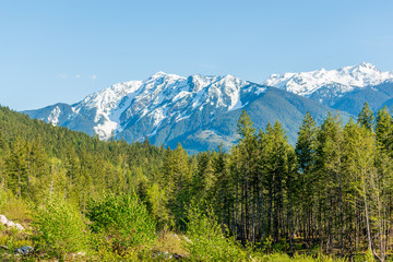 Obraz premium View of mountains in British Columbia, Canada.