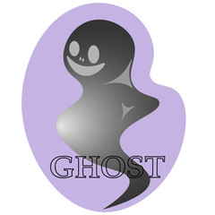 logo of a good ghost on a purple background with the inscription