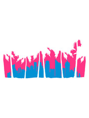 palmen stadt strand miami florida meer metropole silhouette umriss hauptstadt großstadt wolkenkratzer hochhäuser reisen urlaub ferien millionenstadt weltstadt häuser clipart logo design cool