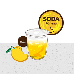 soda soft drink fruit graphic cup