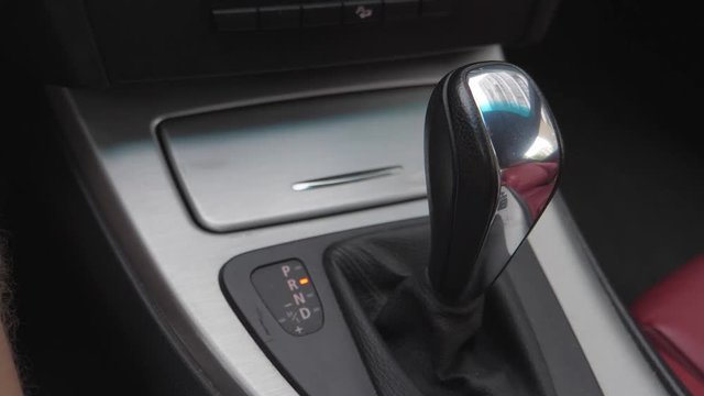 hand switches with an automatic transmission in the car