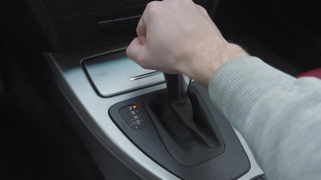 hand switches with an automatic transmission in the car