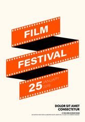 Movie and film poster modern vintage retro style