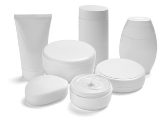  white cream container jar beauty moisturizer tube soap