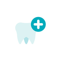 Obraz premium Dentistry, add, dentist, teeth, tooth color icon